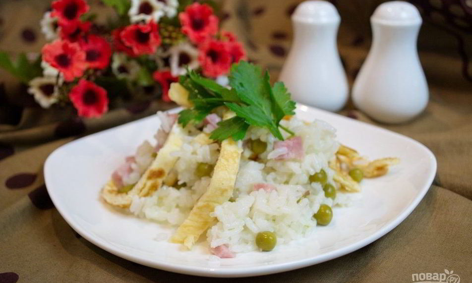 Рецепт рис по-кантонски