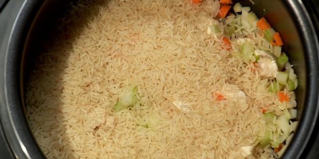 рис с апельсином и курицей