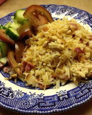 Рис с фаршем индейки