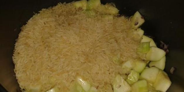 рис с кабачками и фетой