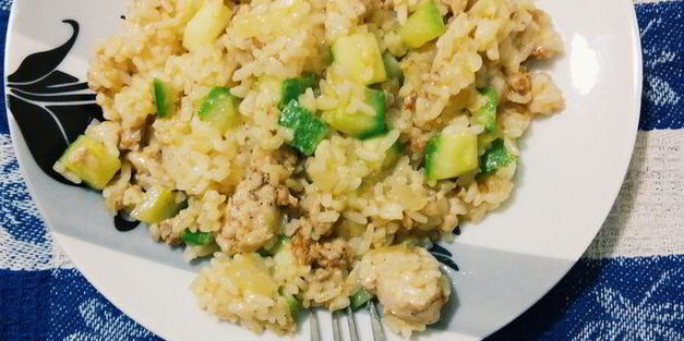 рис с кабачками