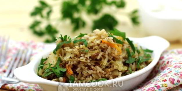 рис с капустой в мультиварке