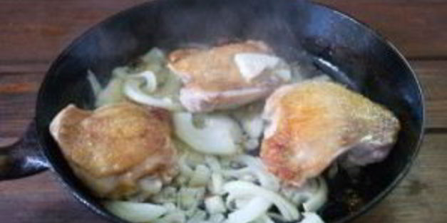 рис с курицей и ананасами