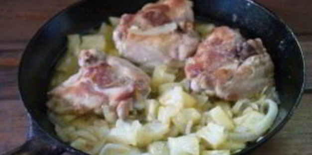 рис с курицей и ананасами