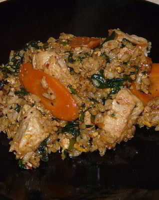 Рис с курицей в азиатском стиле