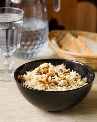 Рис с лисичками