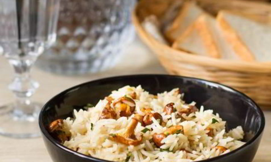 Рецепт рис с лисичками