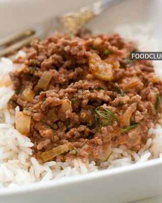 Рис с мясным соусом в мультиварке