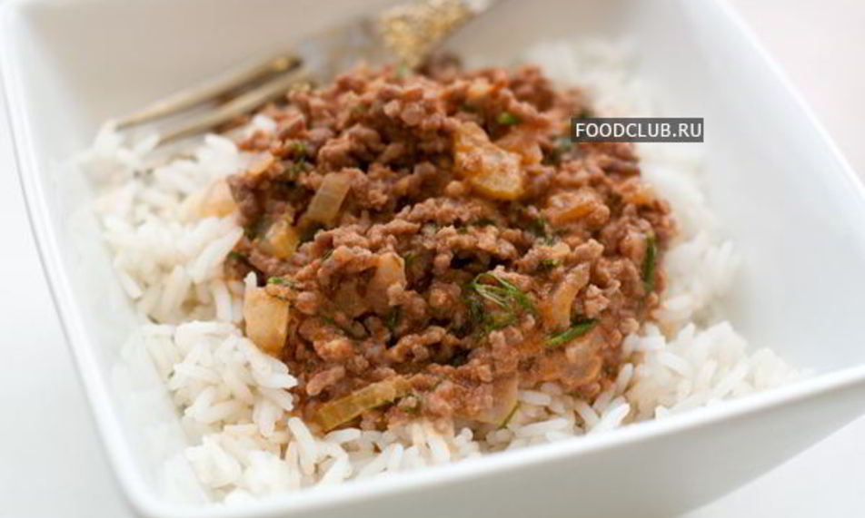 Рецепт рис с мясным соусом в мультиварке