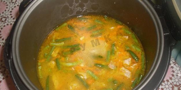 рис с мясом и овощами в мультиварке