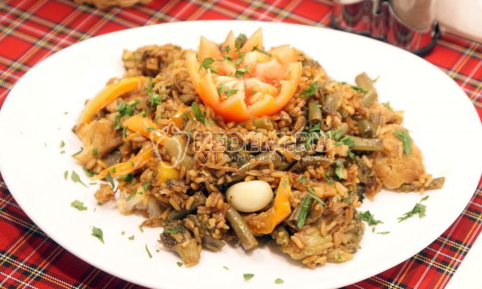 Рецепт рис с овощами и соевым соусом