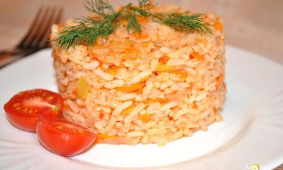 Рецепт рис с овощами