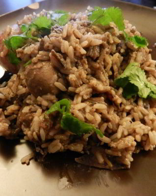 Рис с печенью в мультиварке