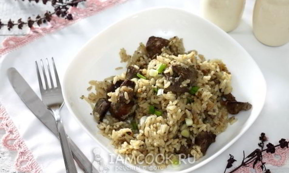 Рецепт рис с печенью