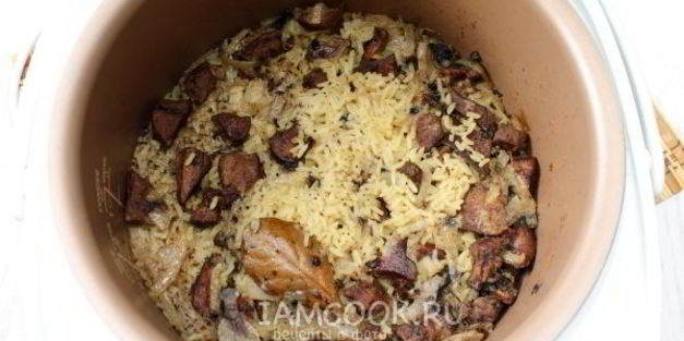 рис с печенью