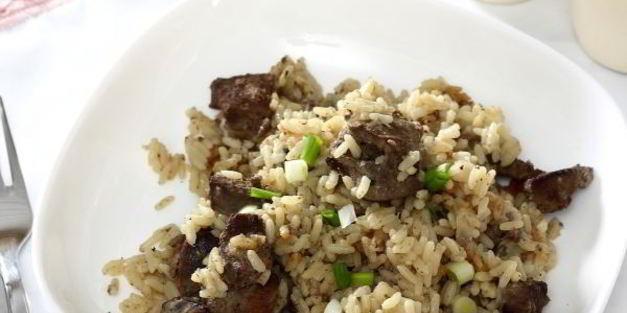 рис с печенью