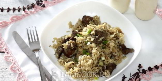 рис с печенью