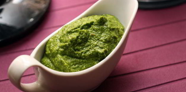 рис с соусом песто