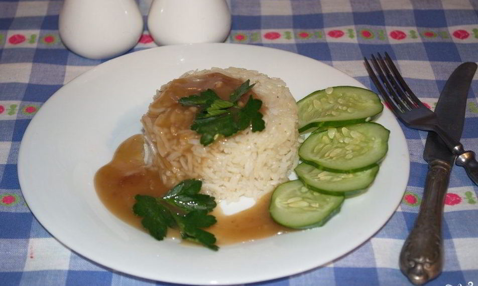 Рецепт рис с соусом терияки