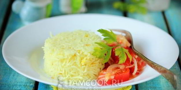 шафрановый рис в мультиварке