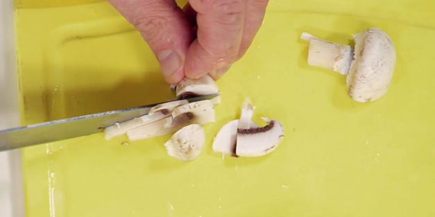 жареная картошка с шампиньонами