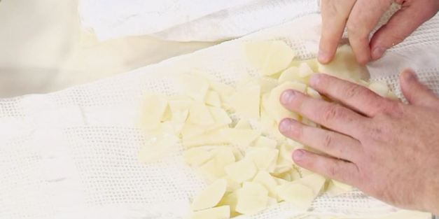 жареная картошка с шампиньонами