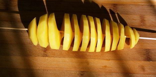 жареная картошка спиралька