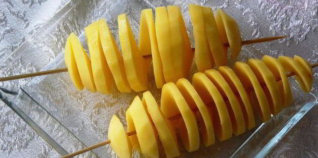 жареная картошка спиралька