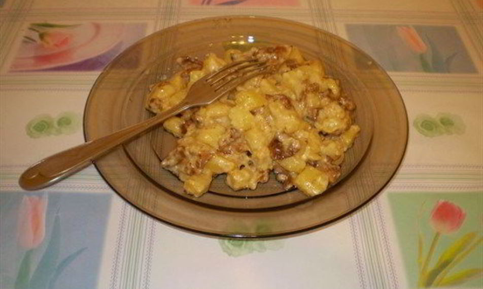 Рецепт жаренный картофель с грибами