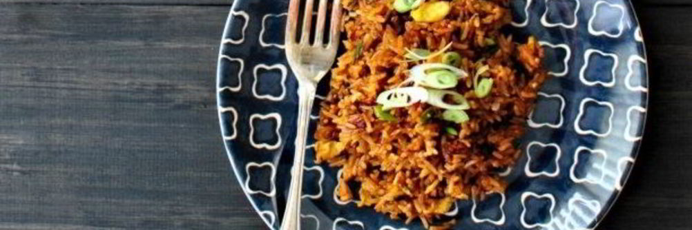 Жареный рис с соевым соусом