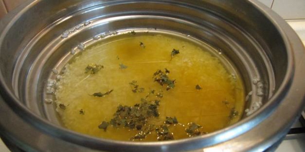 золотистый рис с паштетом из маша