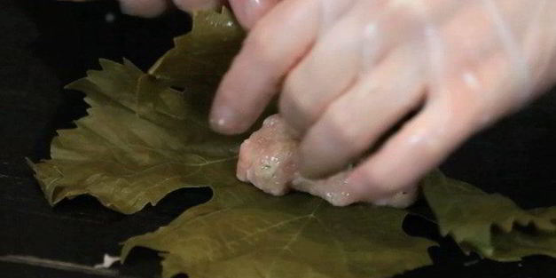 долма с индейкой и кускусом