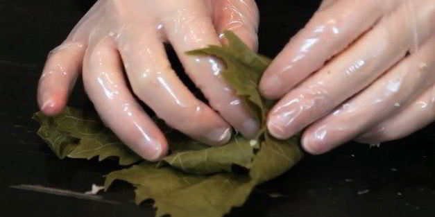 долма с индейкой и кускусом