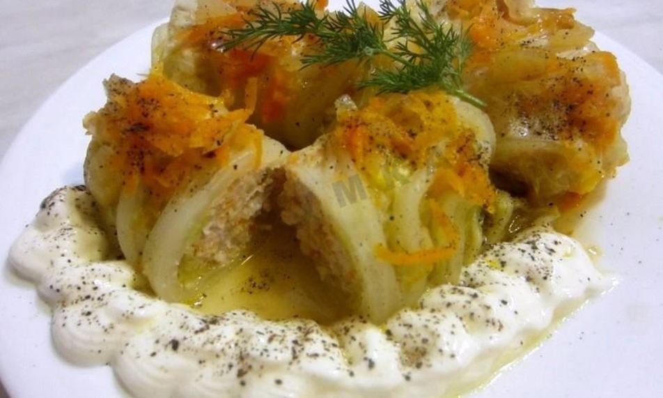 Рецепт голубцы из пекинской капусты в кастрюле