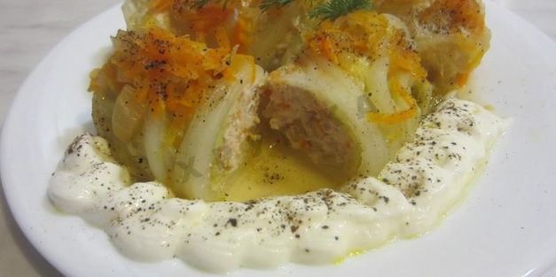 голубцы из пекинской капусты в кастрюле