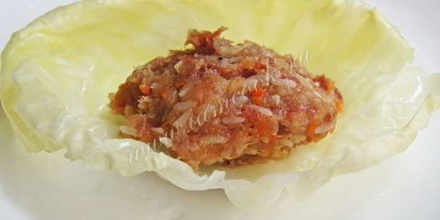 голубцы с мясом и рисом