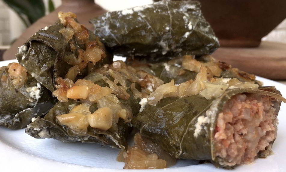 Рецепт голубцы в виноградных листьях