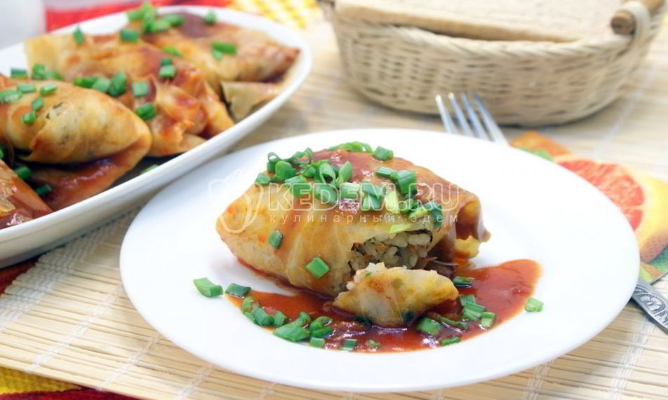 Рецепт постные голубцы