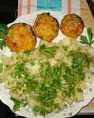 Фаршированные грибы