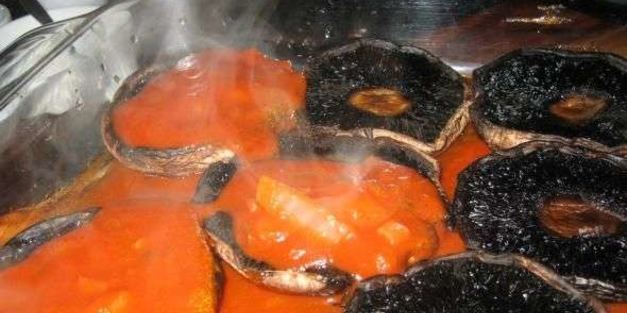 грибы запеченные с сыром