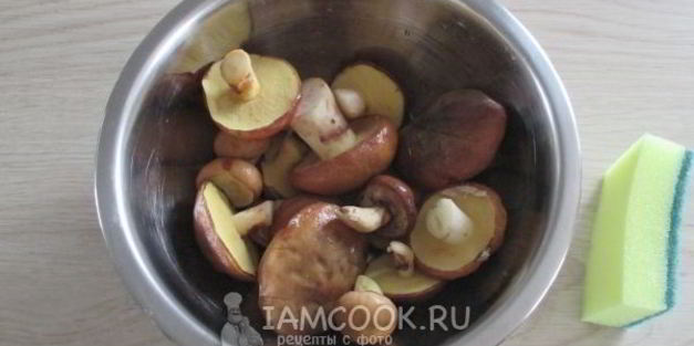 маслята жареные