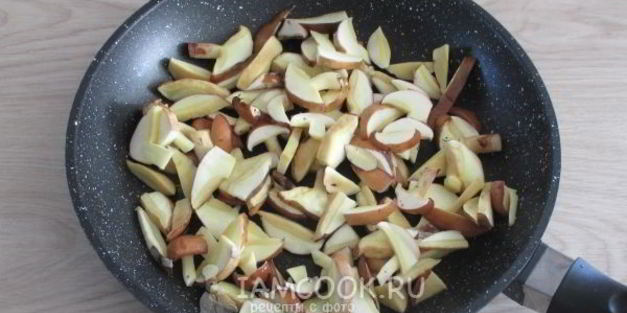 маслята жареные