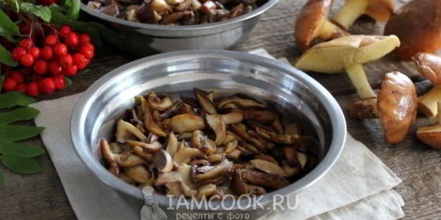 маслята жареные