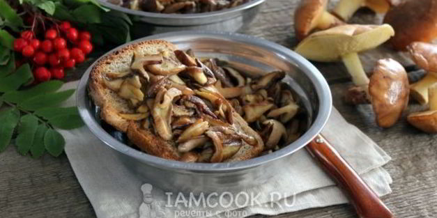 маслята жареные