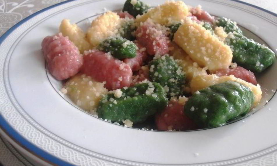 Рецепт итальянские трехцветные ньокки — картофельные клецки