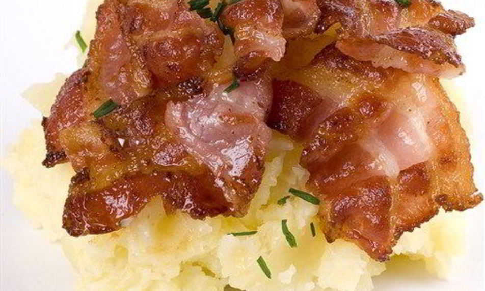 Рецепт картофельное пюре с беконом и укропом