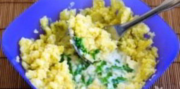 картофельное пюре с капустой