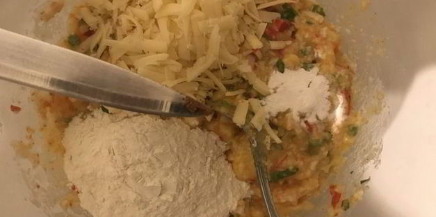 картофельное пюре с крабовым мясом