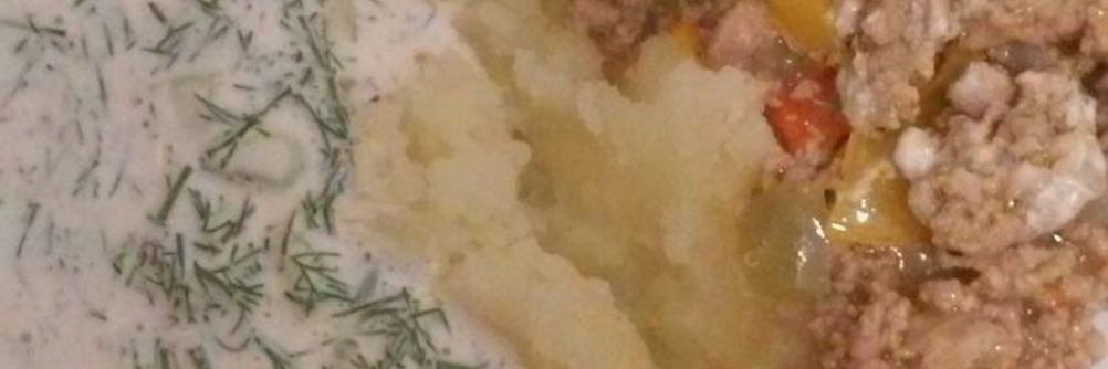 Картофельное пюре с соусом