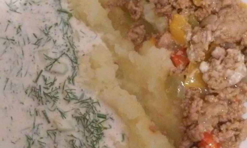 Рецепт картофельное пюре с соусом